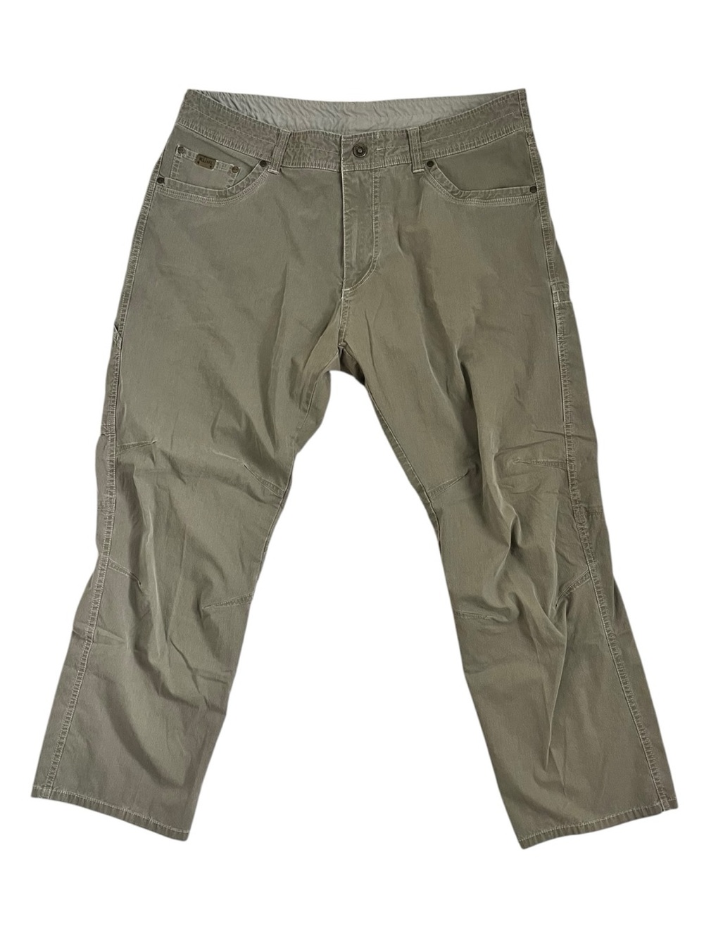 Kuhl Revolvr Pants Men’s 38x30 Green Brown Performance Stretch Outdoor Hiking